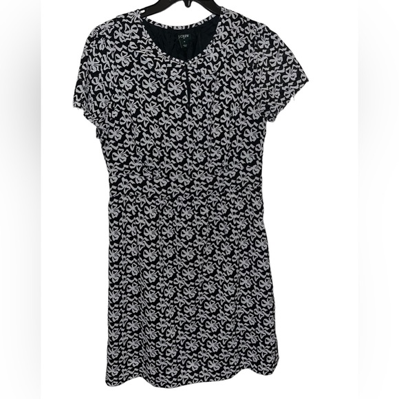 J. Crew Dresses & Skirts - J. Crew Bow Tie Print Dress with Peter Pan Collar Size 10